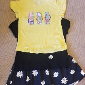 2 shirts and a skirt girls xl 14-16